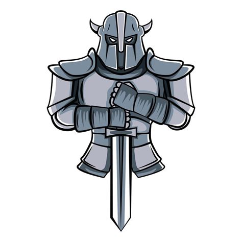 Warrior Armor Illustration Vector Art At Vecteezy