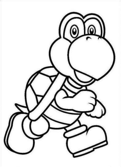 Mario Turtle Coloring Page Printable Coloring Sheet Coloring