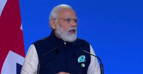 Cop26 India Will Attain Net Zero Emissions By 2070 Announces Narendra