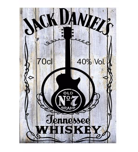 ekart Jack Daniels Model Ahşap Tablo 32cm X44cm