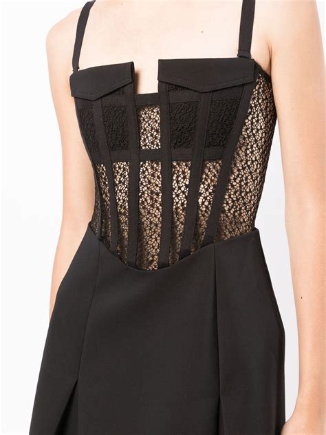 Dion Lee Lace Corset Mini Dress Farfetch