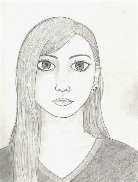 Amateur Self Portrait Pencil 8x11 Rart