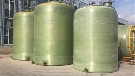 FRP Hydrochloric Acid Tank GRP Chemical Vertical Tank Good Value For Money