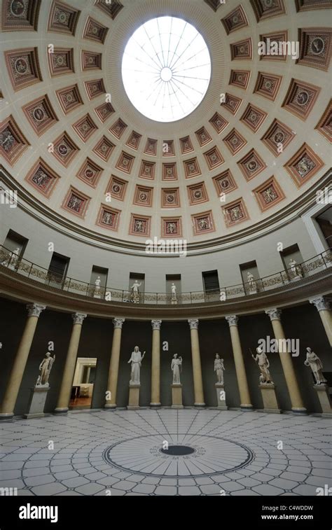 Rotunda In Old Museum Sculptures In Atrium Of Altes Museum On