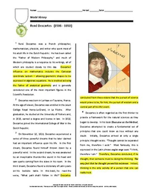 Biography: René Descartes - Amped Up Learning