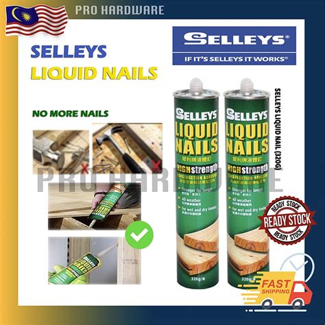 Selleys Liquid Nail 320g High Strength Construction Adhesive Glue Nails