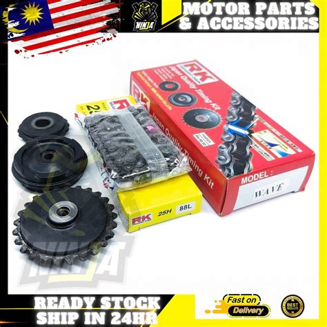 HONDA EX5 DREAM WAVE100 RK TIMING CHAIN 88L ROLLER COMPLETE SET