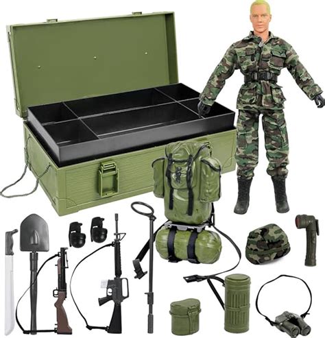 Amazon Click N Play Military Desert Camping Inch Action