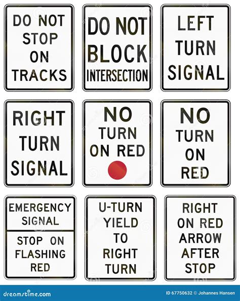 Regulatory United States Mutcd Road Signs Royalty Free Stock