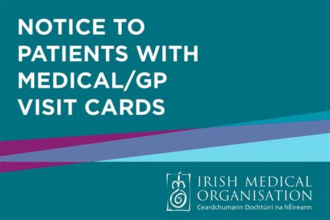 Notice To Patients With Medicalgp Visit Cards Cahernane Medical