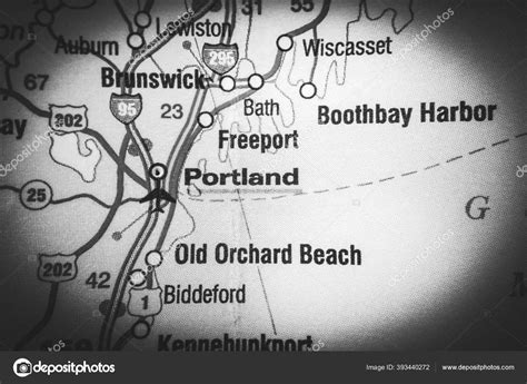 Portland Usa Map Stock Photo Aallm