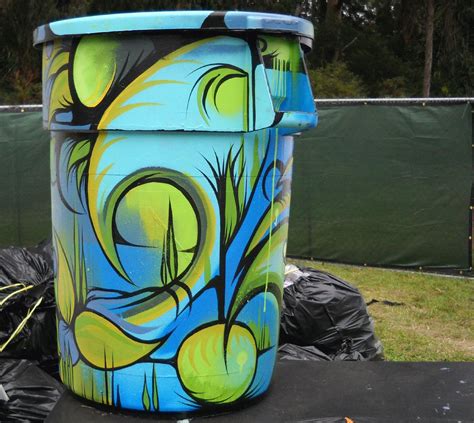 Bcx.News Trash Cans, Decorated As Found Art