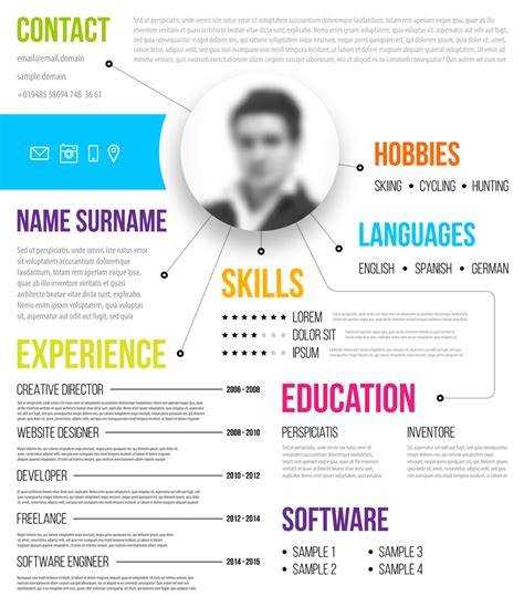 Infographic Resume Samples