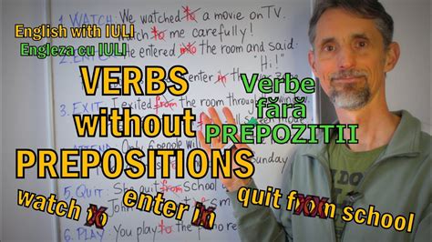 English Lesson VERBS Without PREPOSITIONS VERBE Fara PREPOZITII