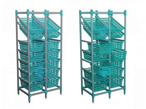 7 Shelf Shelving Unit 2e 60002 Reda For Basket Storage Open