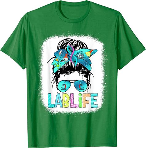 Laboratory Life Messy Bun Sunglasses Funny Lab Week Unisex T Shirt Ebay