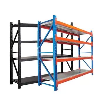 Custom Heavy Duty Shelving 300 Kg Layer Garage Black 4 Tier Warehouse