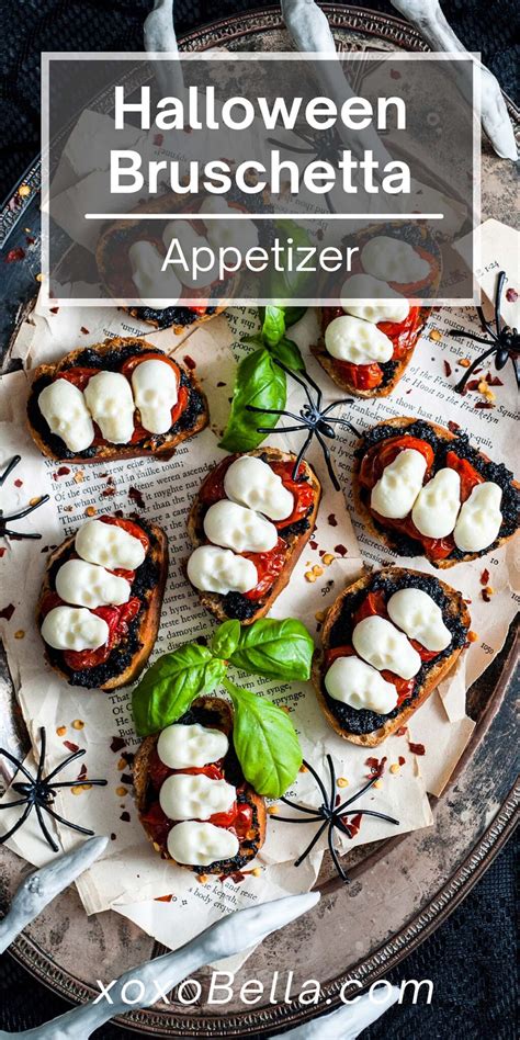 Halloween Bruschetta Appetizer Xoxobella