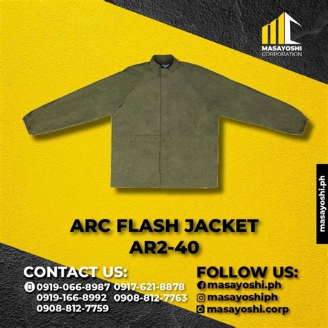 Arc Flash Jacket AR2 40 PPE Arc Flash Suit Arc Flash Jacket