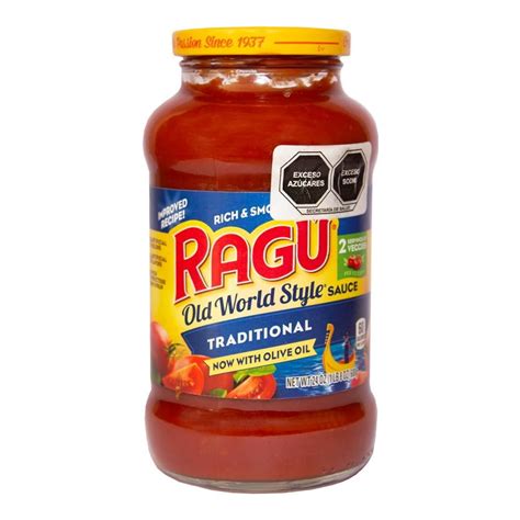 Salsa para pasta Ragú tradicional 680 g Walmart