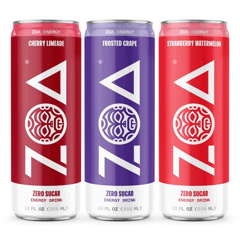 Buy ZOA Zero Sugar Energy Drinks New Flavors Variety Pack 12 Fl Oz