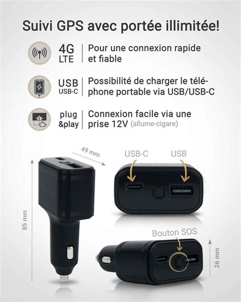 Traceur GPS USB GPS Finder 4G Pour Voitures Livraison Gratuite