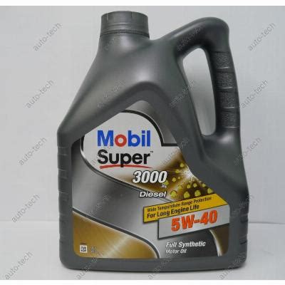 Масло моторное MOBIL Super 3000 5W40 Дизель 4 л 152572 купить в Москве ...