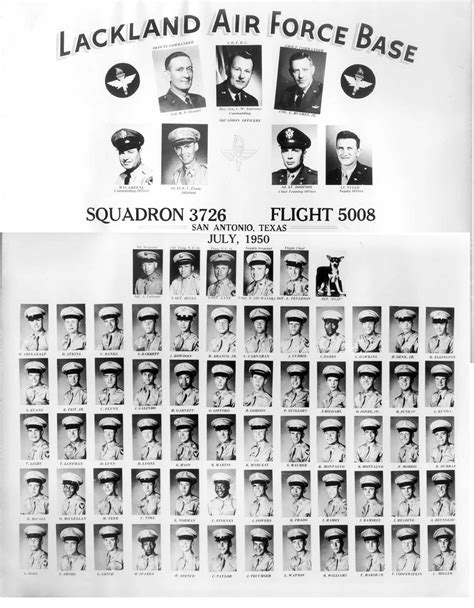 1950 59 Lackland Afb Tx 1950 Lackland Afb Squadron 3726 Flight 5008 The Military Yearbook