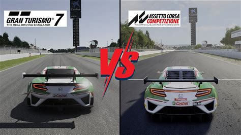 Gran Turismo 7 Vs Assetto Corsa Competizione Honda NSX 4K HDR 60FPS