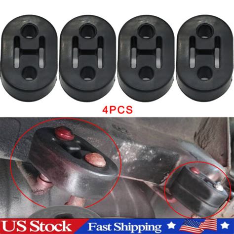 4x Performance Polyurethane Rubber Exhaust Hangers Adjustable Muffler