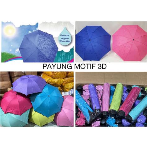 Jual PAYUNG LIPAT MAGIC 3D PAYUNG LIPAT HUJAN ANTI UV PAYUNG BEAR