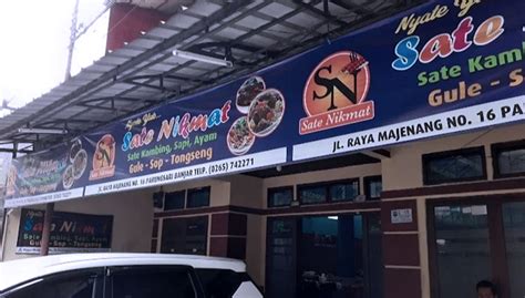 Rumah Makan Sate Nikmat Kuliner Legendaris Di Kota Banjar Times Jabar