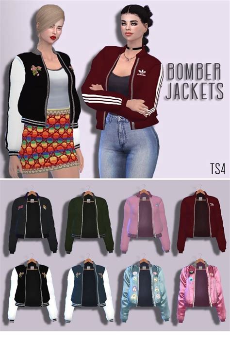 Sims 4 Bomber Jacket Cc Technohealthinfo