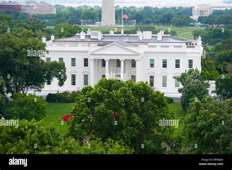 USA, Washington DC The White House home of the American president Stock ...