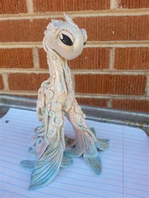 Ooak Polymer Clay Sea Creature By Lillian George 2014 Clay Sea