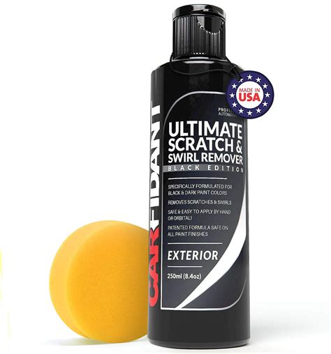 Carfidant Black Car Scratch And Swirl Remover Ultimate Scratch Remover For Black And Dark Paints