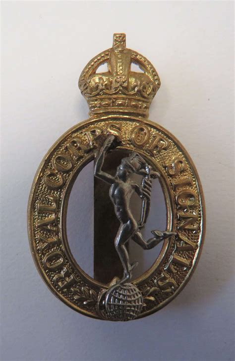 Ww2 Royal Corps Of Signals Cap Badge In Corps And Services Badges