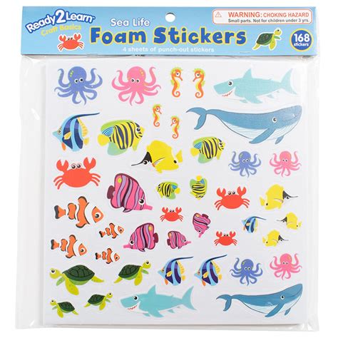 Foam Stickers, Sea Life, Pack of 168 - CTUCE10065 | Learning Advantage | Stickers