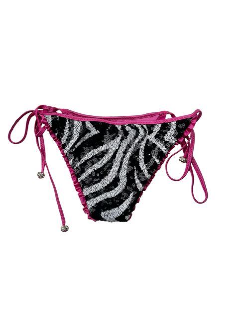 Beach Bunny Zebra Sequin Bikini Designer Vintage Rare Italian Etsy