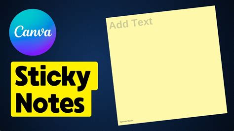 How To Add Sticky Notes In Canva Youtube