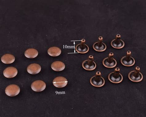 Sets Mm Studs Rivets Antique Copper Rivets Metal Etsy