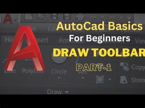 Draw Toolbar Commands In AutoCAD Part 1 Autocad Basics For