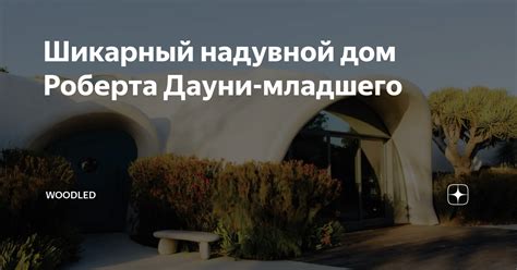 Шикарный надувной дом Роберта Дауни-младшего | Woodled | Дзен