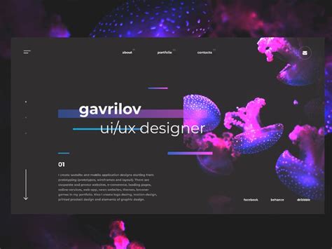 Design concept made with InVision Studio | Portfolio web design, Web ...