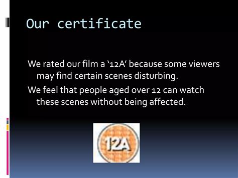 BBFC Certifications Research PPT