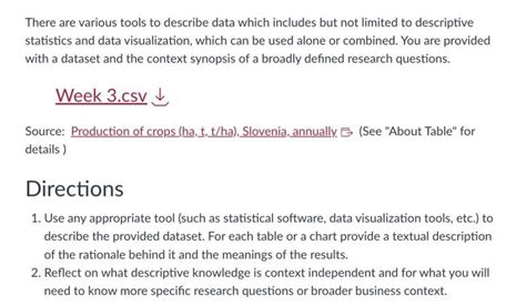 Solved There are various tools to describe data which | Chegg.com