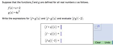 Solved Suppose That The Functions Fand G Are Defined For All