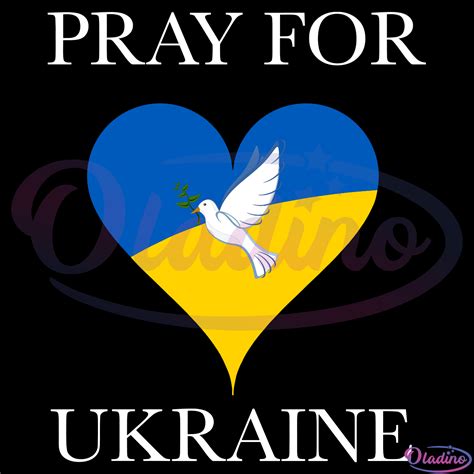 Pray For Ukraine SVG Digital File Ukraine Svg Peace Svg