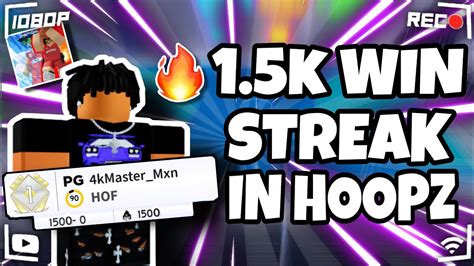 HITTING A 1 5k STREAK IN HOOPZ Roblox Hoopz YouTube