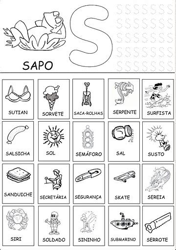 Fonema S Atividades Para Fonoterapia Speech Therapy S Vrogue Co